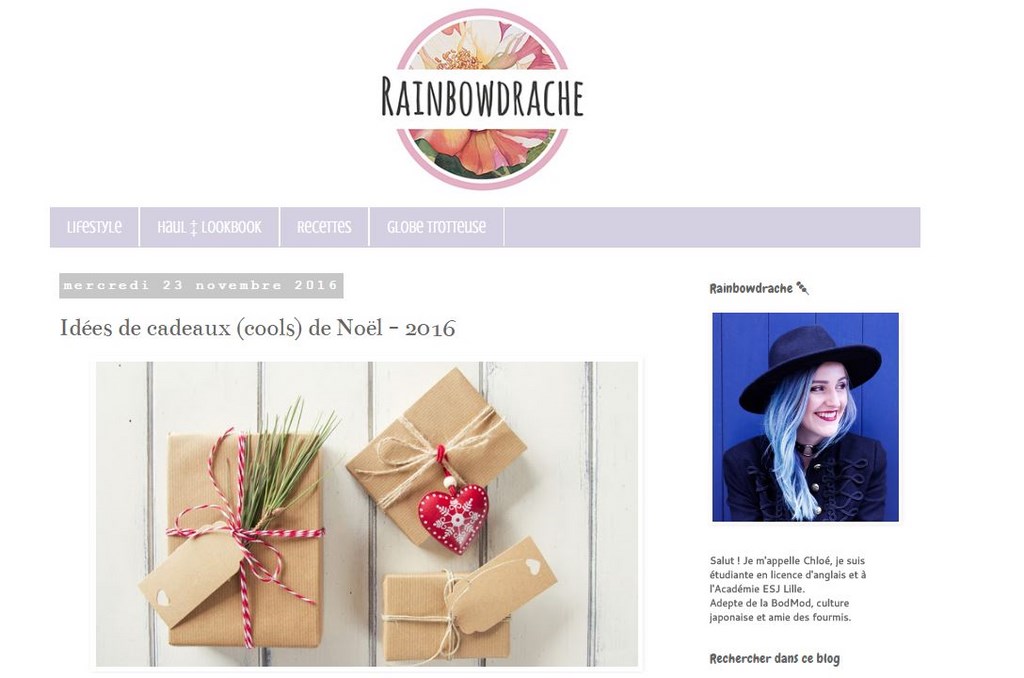 Rainbowdrache blog lifestyle idées cadeaux noël