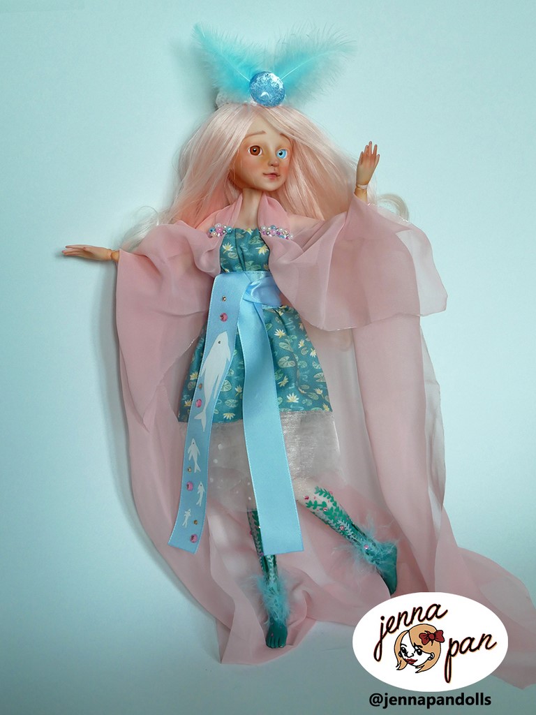 jenna pan jennapandolls dolls créations de personnages character design fille mare lady pond poupée ooak fait main handmade étangs conte de fées magie enfance jouet ali express dollstagram doll custom art artiste artisanat tissus fabrication maison artisanat d'art made in france ETSY locale