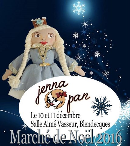 Marché de noel blendecques pas de calais aimé vasseur jenna pan poupée artiste artisanat fetes saint-omer