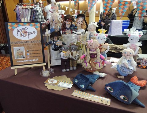 jenna pan poupée doll handmade fait main artisan artisanat craftswork ooak modèle unique marché art craft fair hillhead library t n c events 2017 glasgow 