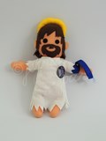 eddytor jesus goodies enfant aventure jenna pan poupée artiste fabrication artisanale ooak tissus couture modèle unique feutrine laine rigolo 