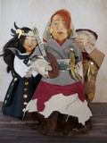 jennapandolls the minstrels spoon puppets camille pagniez cork city jenna pan dolls handmade dolls doll puppet illustration ooak craft made in ireland handmade fabric fimo