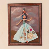 jenna pan dolls doll custom poupée custom barbie handmade fait main créatif art dollstagram tissus fun foam fabric personnage character design dollightful peinture made in canada montreal camille morin