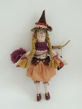 green witch fabric cork city jennapandolls camille pagniez cork city jenna pan dolls handmade dolls doll puppet illustration ooak craft made in ireland handmade fabric fimo